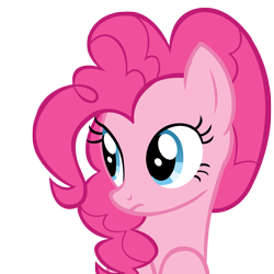 Size: 5000x5000 | Tagged: safe, artist:wcctnoam, pinkie pie, earth pony, pony, the cutie map, absurd resolution, concerned, cute, diapinkes, female, mare, simple background, solo, transparent background, vector