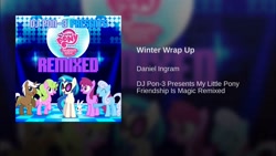 Size: 1920x1080 | Tagged: safe, screencap, angel bunny, berry punch, berryshine, daisy, dj pon-3, flower wishes, linky, mochaccino, rare find, shoeshine, vinyl scratch, pony, unicorn, winter wrap up, album cover, remix, youtube link