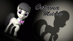 Size: 1920x1080 | Tagged: safe, artist:cwillis13, octavia melody, earth pony, pony, 3d, cute, looking at you, raised hoof, shadow, smiling, solo, source filmmaker, spotlight, tavibetes