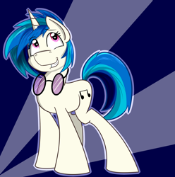 Size: 1444x1454 | Tagged: safe, artist:tehshockwave, dj pon-3, vinyl scratch, pony, unicorn, female, horn, mare, solo