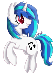 Size: 1024x1397 | Tagged: safe, artist:spooky-kitteh, dj pon-3, vinyl scratch, pony, unicorn, female, horn, mare, solo