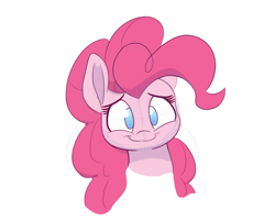 Size: 1500x1200 | Tagged: safe, artist:heir-of-rick, pinkie pie, earth pony, pony, bust, cute, diapinkes, female, looking at you, mare, simple background, smiling, solo, white background