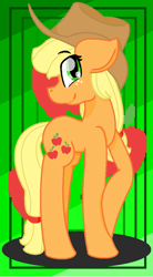 Size: 540x980 | Tagged: safe, artist:thatredpanda31, applejack, earth pony, pony, cute, jackabetes, solo