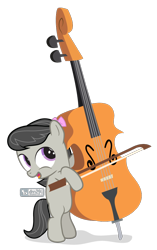 Size: 660x1050 | Tagged: safe, artist:dm29, octavia melody, earth pony, pony, bow, bow (instrument), cello, cello bow, cute, filly, hair bow, julian yeo is trying to murder us, musical instrument, simple background, solo, tavibetes, transparent background, younger