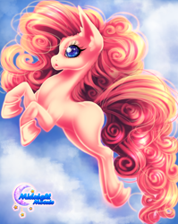 Size: 600x752 | Tagged: safe, artist:midnightmoonie, pinkie pie, earth pony, pony, female, mare, pink coat, pink mane, solo