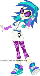 Size: 4229x8164 | Tagged: safe, artist:crimsumic, dj pon-3, vinyl scratch, equestria girls, absurd resolution, female, simple background, solo, transparent background, vector