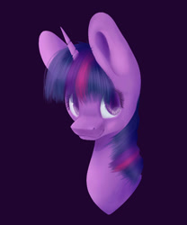 Size: 1000x1200 | Tagged: safe, artist:fifi-chann, derpibooru import, twilight sparkle, bust, portrait, simple background, solo