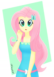 Size: 1348x1913 | Tagged: safe, artist:xan-gelx, fluttershy, better together, equestria girls, clothes, dress, female, solo