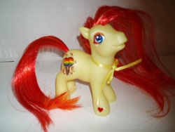 Size: 640x480 | Tagged: safe, artist:thelovecat, fiesta flair, earth pony, pony, g3, custom, female, irl, mare, photo, solo, toy