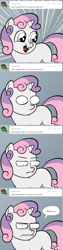 Size: 893x3572 | Tagged: safe, artist:lemondevil, sweetie belle, pony, unicorn, ask, biporarity, blank flank, female, filly, solo