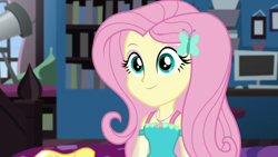 Size: 1280x720 | Tagged: safe, screencap, fluttershy, better together, equestria girls, star crossed, female, geode of fauna, solo