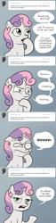 Size: 646x2584 | Tagged: safe, artist:lemondevil, sweetie belle, pony, unicorn, ask, biporarity, comic, female, filly, solo