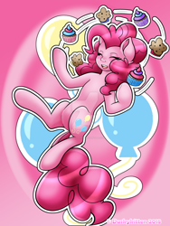 Size: 1024x1365 | Tagged: safe, artist:duskykitten94, pinkie pie, earth pony, pony, eyes closed, female, mare, solo