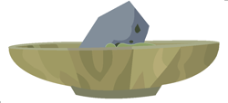 Size: 1024x465 | Tagged: safe, artist:marblelight, hearthbreakers, bowl, food, no pony, object, rock, rock soup, simple background, soup, vector, white background