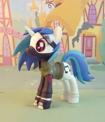 Size: 816x950 | Tagged: safe, artist:krowzivitch, dj pon-3, vinyl scratch, pony, unicorn, clothes, craft, figurine, hatake kakashi, mangekyo sharingan, naruto, photo, ponified, sculpture, sharingan, solo, traditional art