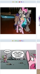 Size: 309x573 | Tagged: safe, derpibooru import, pinkie pie, princess celestia, spike, alicorn, dragon, earth pony, pony, brushable, derpibooru, exploitable meme, hot nuts, juxtaposition, juxtaposition win, megatron, meme, meta, pinklestia, toy, transformers, transformers prime