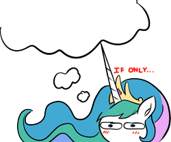 Size: 1727x1430 | Tagged: safe, artist:zsparkonequus, princess celestia, alicorn, pony, blushing, simple background, solo, template, thought bubble, transparent background