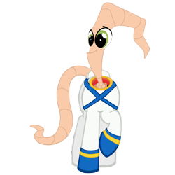 Size: 700x700 | Tagged: safe, artist:assiel, crossover, earthworm jim, ponified, solo