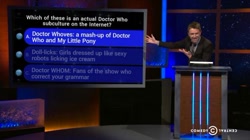 Size: 600x337 | Tagged: safe, doctor whooves, human, @midnight, chris hardwick, doctor who, irl, irl human, meta, misspelling, photo