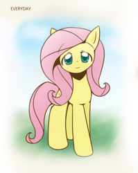 Size: 860x1080 | Tagged: safe, artist:howxu, fluttershy, pegasus, pony, cropped, cute, female, looking at you, mare, shyabetes, solo
