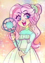 Size: 1215x1719 | Tagged: safe, artist:techycutie, fluttershy, better together, equestria girls, so much more to me, solo, sparkles