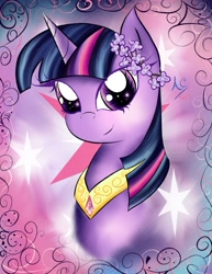 Size: 786x1017 | Tagged: safe, artist:animechristy, derpibooru import, twilight sparkle, bust, solo