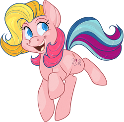 Size: 660x651 | Tagged: safe, artist:frostadflakes, rarity (g3), toola roola, earth pony, pony, g3, colored pupils, female, happy, mare, open mouth, running, simple background, smiling, solo, transparent background