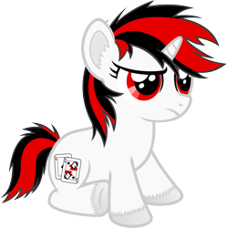 Size: 4983x5000 | Tagged: safe, artist:age3rcm, oc, oc only, oc:blackjack, pony, unicorn, fallout equestria, fallout equestria: project horizons, absurd resolution, colored, cutie mark, ear fluff, fanfic, fanfic art, female, filly, hoof fluff, hooves, horn, simple background, sitting, solo, transparent background, vector