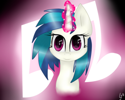 Size: 1280x1024 | Tagged: safe, artist:justpony16, dj pon-3, vinyl scratch, pony, unicorn, female, horn, mare, solo