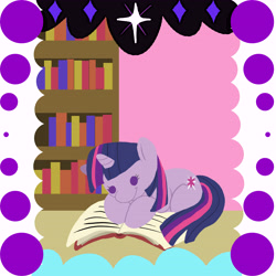 Size: 10800x10800 | Tagged: safe, artist:jessikitt-e, artist:lordboop, derpibooru import, twilight sparkle, absurd resolution, book, solo