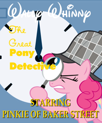 Size: 500x600 | Tagged: artist needed, safe, edit, pinkie pie, earth pony, pony, 1880s, 19th century, big ben, cute, deerstalker, diapinkes, london, parody, sassapinkes, the great mouse detective, victorian