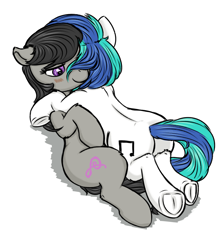 Size: 1280x1430 | Tagged: safe, artist:hipsanon, artist:yoditax, edit, dj pon-3, octavia melody, vinyl scratch, earth pony, pony, blushing, cuddling, female, lesbian, plot, scratchtavia, sfw edit, shipping, snuggling, underhoof