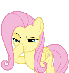 Size: 5000x5287 | Tagged: safe, artist:memely, fluttershy, pegasus, pony, absurd resolution, boop, glimmerposting, meme, self-boop, simple background, smug, solo, the boopening, transparent background, vector