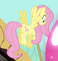 Size: 206x214 | Tagged: safe, screencap, fluttershy, pegasus, pony, mmmystery on the friendship express, cropped, female, flying, mare, plot, solo