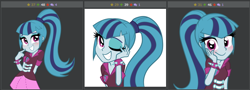 Size: 768x275 | Tagged: safe, sonata dusk, equestria girls, rainbow rocks, blushing, derpibooru, exploitable meme, juxtaposition, juxtaposition win, meme, meta