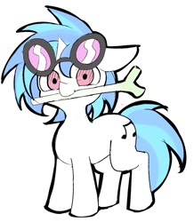 Size: 971x1112 | Tagged: safe, artist:skippy_the_moon, dj pon-3, vinyl scratch, pony, unicorn, leek, solo