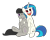 Size: 3081x2477 | Tagged: safe, artist:catlover1672, dj pon-3, octavia melody, vinyl scratch, earth pony, pony, open mouth, simple background, transparent background, wrong eye color