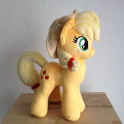 Size: 960x960 | Tagged: safe, artist:burgunzik, applejack, pony, irl, photo, plushie, solo