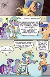 Size: 1280x1949 | Tagged: safe, artist:candyclumsy, princess celestia, twilight sparkle, twilight sparkle (alicorn), oc, alicorn, pony, comic:curse and madness, mlpcam, nurse