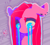 Size: 971x875 | Tagged: safe, artist:ipoloarts, pinkie pie, earth pony, pony, bust, color porn, crying, eyestrain warning, needs more saturation, pinkamena diane pie, portrait, sad, saturated, solo, surreal