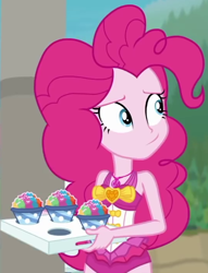 Size: 536x700 | Tagged: safe, screencap, pinkie pie, better together, equestria girls, too hot to handle, clothes, cropped, solo, swimsuit