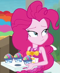 Size: 537x647 | Tagged: safe, screencap, pinkie pie, equestria girls, equestria girls series, too hot to handle, clothes, cropped, solo, swimsuit