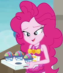 Size: 552x630 | Tagged: safe, screencap, pinkie pie, better together, equestria girls, too hot to handle, clothes, cropped, solo, swimsuit