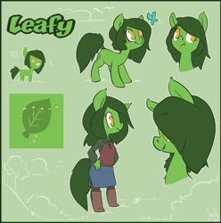 Size: 1387x1400 | Tagged: safe, artist:atryl, oc, oc only, anthro, pony, anthro ponidox, anthro with ponies, leafy