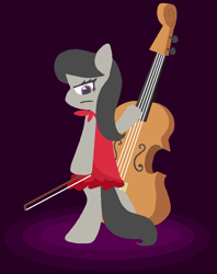 Size: 745x942 | Tagged: safe, artist:threetwotwo32232, octavia melody, earth pony, pony, cello, clothes, dress, musical instrument, solo