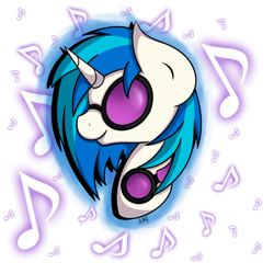 Size: 1024x1024 | Tagged: safe, artist:iamartsdesire, dj pon-3, vinyl scratch, pony, unicorn, bust, portrait, simple background, solo, transparent background