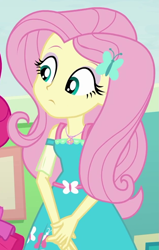 Size: 619x972 | Tagged: safe, screencap, fluttershy, better together, equestria girls, rollercoaster of friendship, cropped, solo