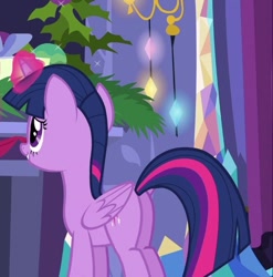 Size: 611x618 | Tagged: safe, derpibooru import, screencap, twilight sparkle, twilight sparkle (alicorn), alicorn, pony, hearthbreakers, cropped, female, fireplace, mare, plot