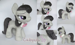 Size: 1300x776 | Tagged: safe, artist:chibi-pets, octavia melody, earth pony, pony, bowtie, irl, photo, plushie, solo