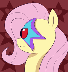 Size: 2137x2275 | Tagged: safe, artist:feralroku, fluttershy, pegasus, pony, bust, crossover, dc comics, mind control, starro